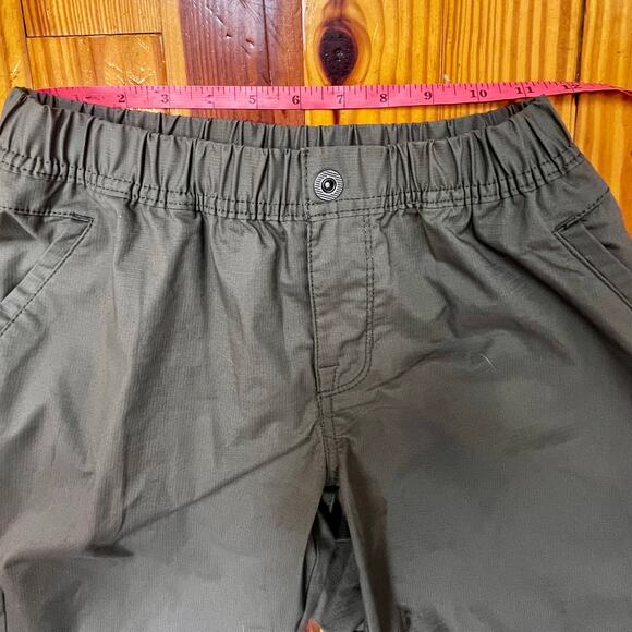 PrAna Double Peak All Around Pants Sz 4 Olive Organic Cotton Ripstop Travel EUC - Picture 4 of 16
